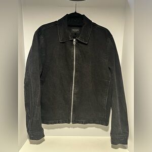 Rag & Bone Charcoal Denim Zip-Up Jacket Men’s Medium